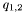 $q_{1,2}$