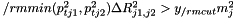 ${/rm min}(p_{tj1}^2,p_{tj2}^2)\Delta R_{j1,j2}^2 > y_{/rm cut} m_j^2$